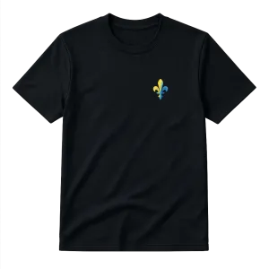 Kinder-T-Shirt Lilien-Aquarell Gelb-Blau - €17,99