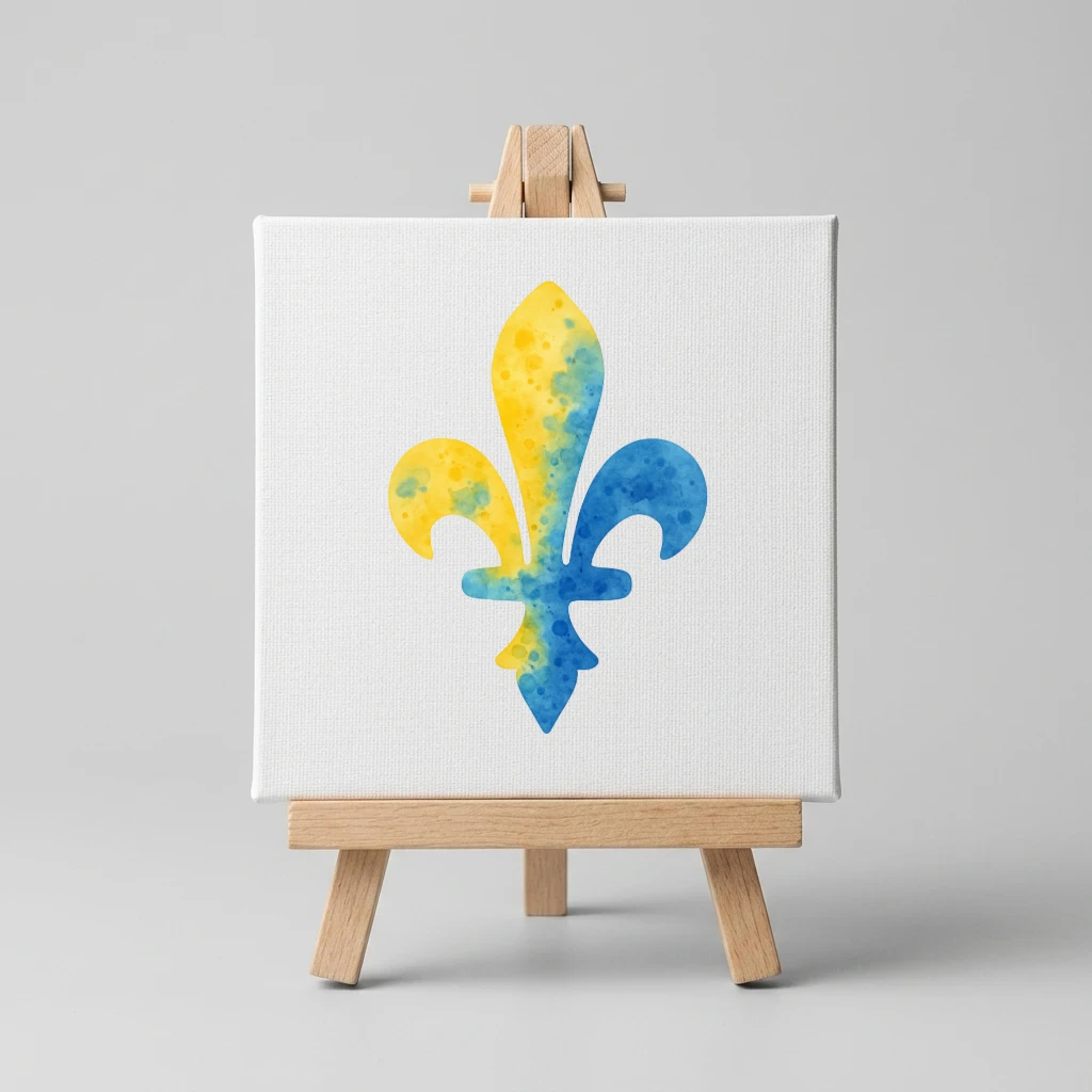 Lilien Aquarell Mini - Natural Canvas front view