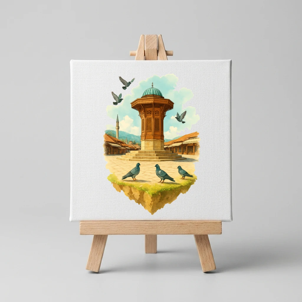 Sarajevo Mini - Natural Canvas front view