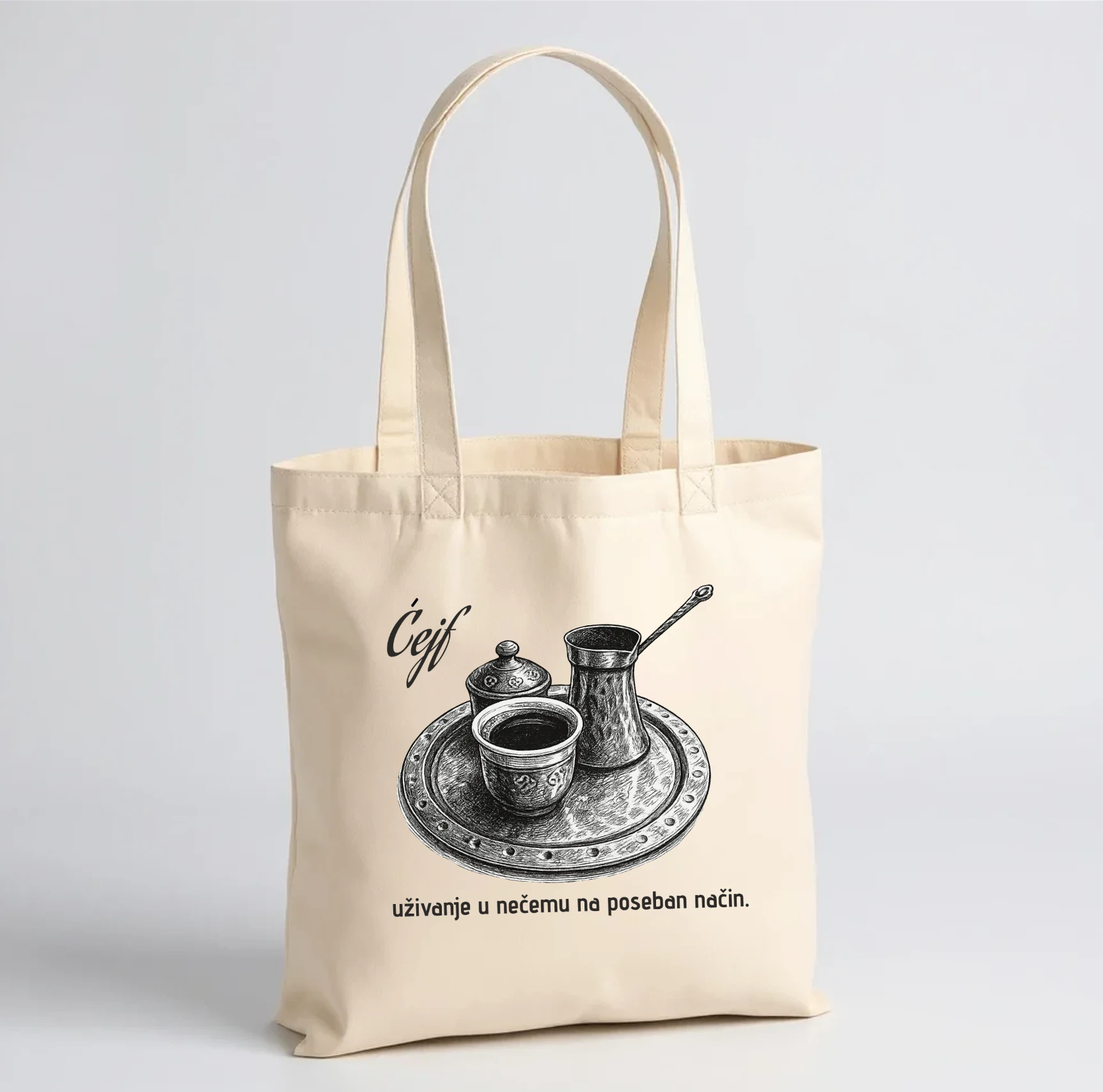 Ćejf Tasche - Natur front view