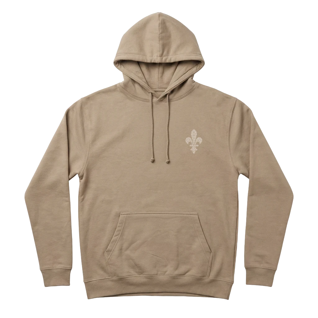♡MIRROR9♡Front logo hoodie♡BEIGE♡ベージュ♡ Lily Mosaic Beige Hoodie | B kao Bosna